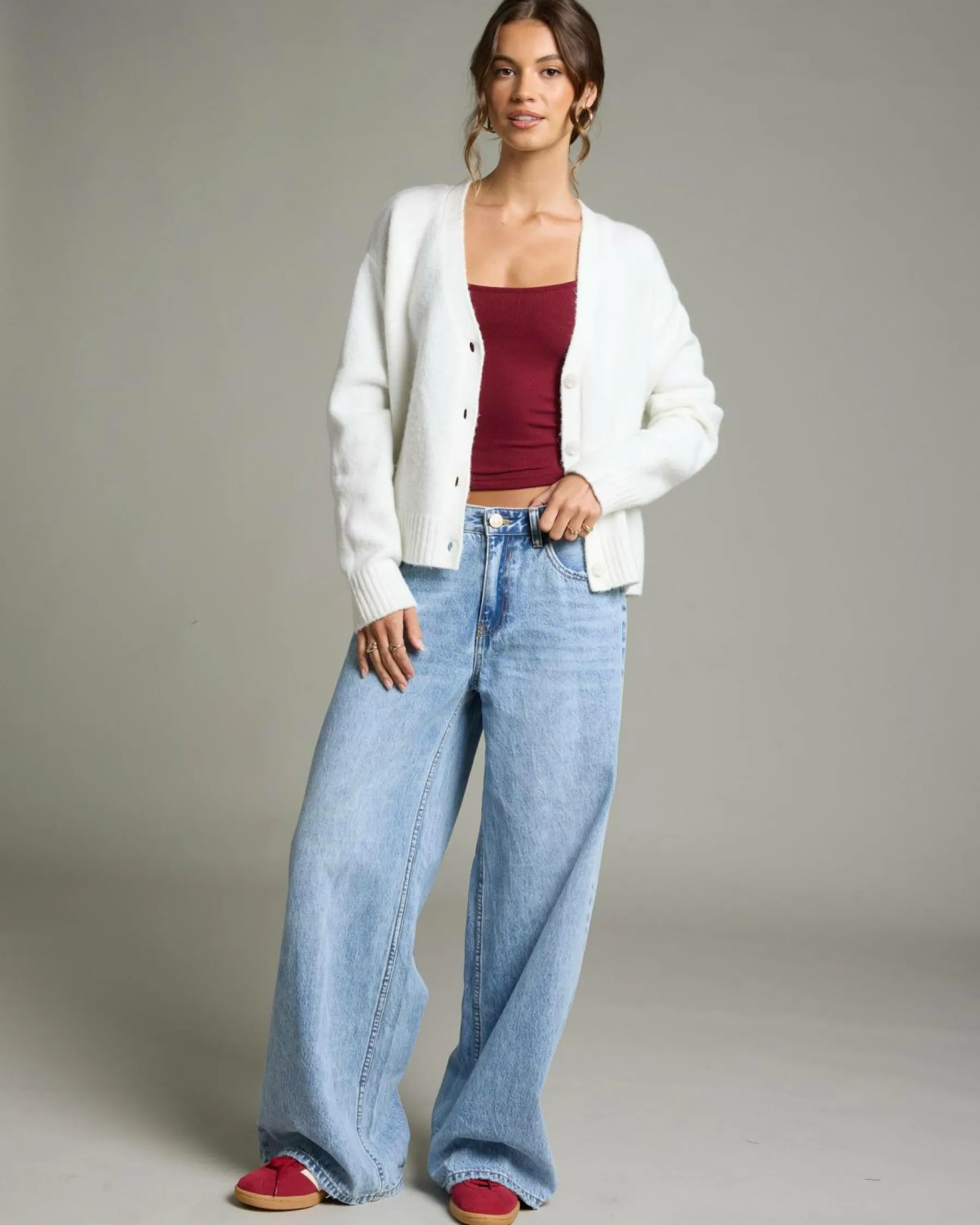 Online Grandpa Knit Cardigan Women Knitwear|Jackets & Coats
