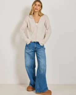 Sale Grandpa Knit Cardigan Women Knitwear|Jackets & Coats