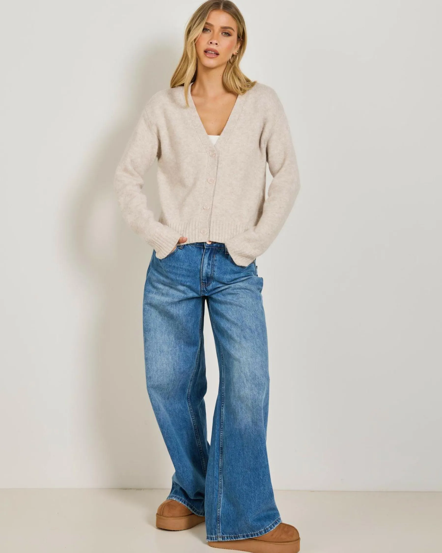 Sale Grandpa Knit Cardigan Women Knitwear|Jackets & Coats