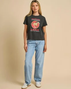 Tops*Levi's Graphic Boxy T-Shirt Western Archival Cash Prize