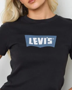 Tops*Levi's Graphic Essential Sporty T-Shirt Black