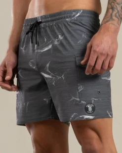 Hot Surge Elastic Waist Board Shorts Board Shorts|Shorts & Bottoms