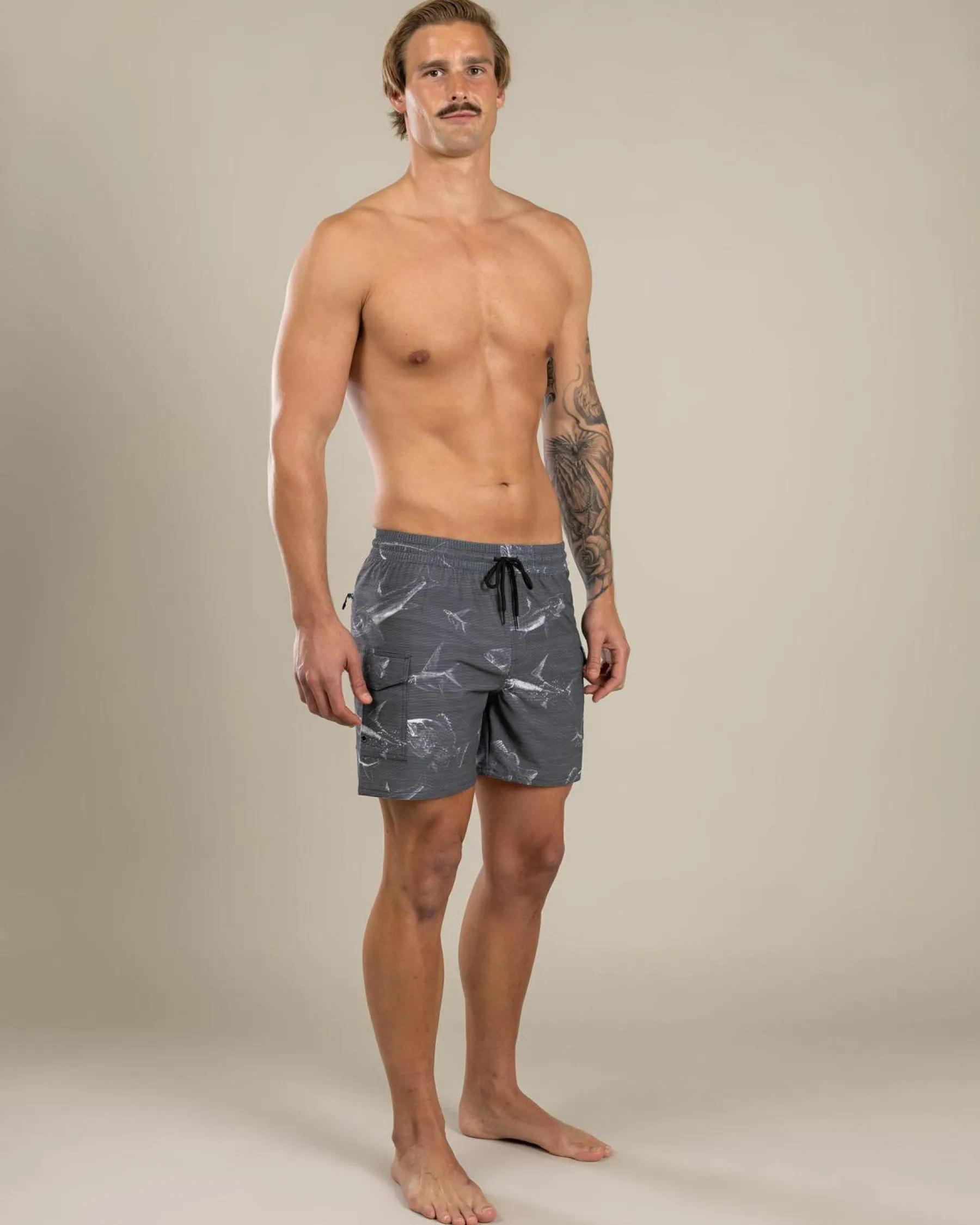 Hot Surge Elastic Waist Board Shorts Board Shorts|Shorts & Bottoms