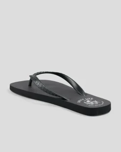 Flip Flops & Sandals*Salty Life Grim Thongs Black/white