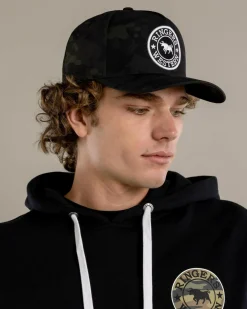 Headwear*Ringers Western Grover Baseball Cap Black/camo