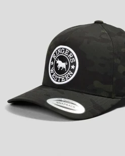Headwear*Ringers Western Grover Baseball Cap Black/camo