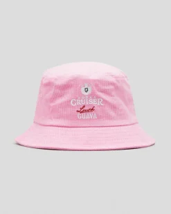 Headwear*Vodka Cruiser Cord Bucket Hat Guava