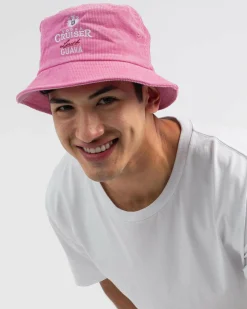 Headwear*Vodka Cruiser Cord Bucket Hat Guava
