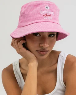 Headwear*Vodka Cruiser Cord Bucket Hat Guava