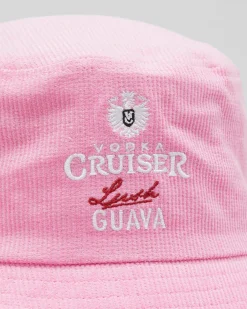 Headwear*Vodka Cruiser Cord Bucket Hat Guava