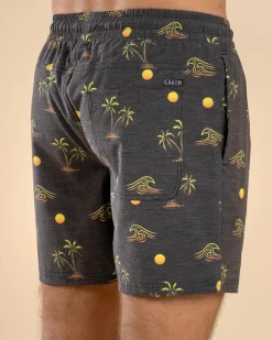 Shorts & Bottoms*Lucid Gust Elastic Waist Shorts Black