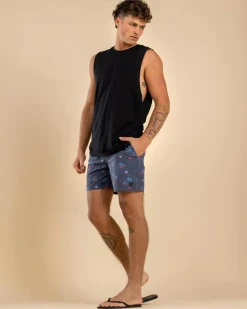 Shorts & Bottoms*Lucid Gust Elastic Waist Shorts Navy