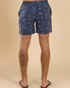 Shorts & Bottoms*Lucid Gust Elastic Waist Shorts Navy