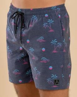 Shorts & Bottoms*Lucid Gust Elastic Waist Shorts Navy
