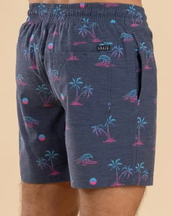 Shorts & Bottoms*Lucid Gust Elastic Waist Shorts Navy