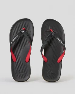 Flip Flops & Sandals*Quiksilver Haleiwa Thongs Black 3
