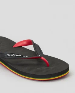 Flip Flops & Sandals*Quiksilver Haleiwa Thongs Black 3