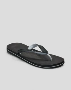 Flip Flops & Sandals*Quiksilver Haleiwa Thongs Black 1