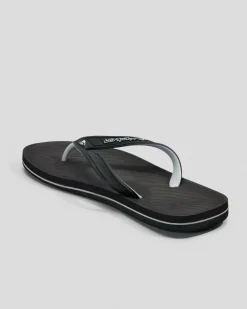 Flip Flops & Sandals*Quiksilver Haleiwa Thongs Black 1