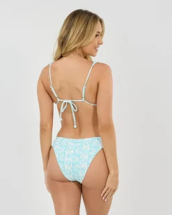 Bikinis*Billabong Happy Dance Cheeky Bikini Bottom Sea Spray