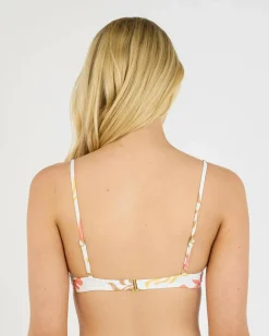 Bikinis*Billabong Happy Days Demi Bralette Bikini Top White