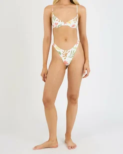 Bikinis*Billabong Happy Days Demi Bralette Bikini Top White
