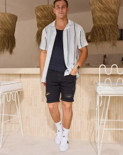 New Harbour Short Sleeve Shirt Tops & T-Shirts|Linen Blend