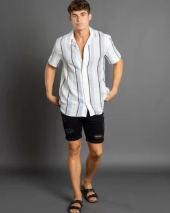 New Harbour Short Sleeve Shirt Tops & T-Shirts|Linen Blend