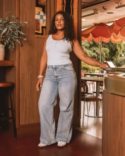 Harlem Mid Rise Jeans Women Denim|Bottoms