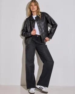 Best Harley Faux Leather Jacket Women Jackets & Coats