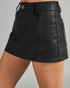 Bottoms*Ava and Ever Harley Skort Black