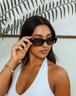 Sunglasses*Indie Eyewear Harlow Sunglasses Shiny Black/smoke