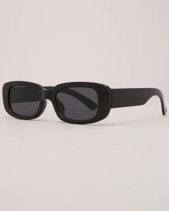 Sunglasses*Indie Eyewear Harlow Sunglasses Shiny Black/smoke
