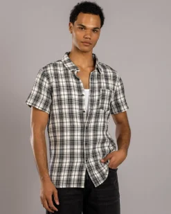 Tops & T-Shirts*Dexter Haunt Short Sleeve Shirt Black/grey Check