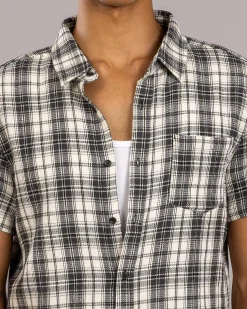 Tops & T-Shirts*Dexter Haunt Short Sleeve Shirt Black/grey Check