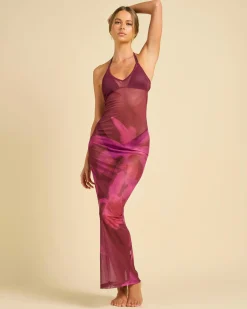 Sale Haven Mesh Long Cover Up Women Beach Covers & Overswim