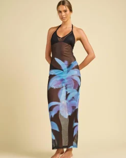 Online Haven Mesh Long Cover Up Women Beach Covers & Overswim