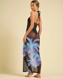 Online Haven Mesh Long Cover Up Women Beach Covers & Overswim