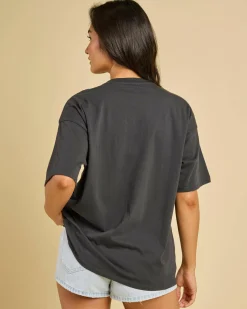 Tops*Rip Curl Hawaii Classic Heritage T-Shirt Washed Black