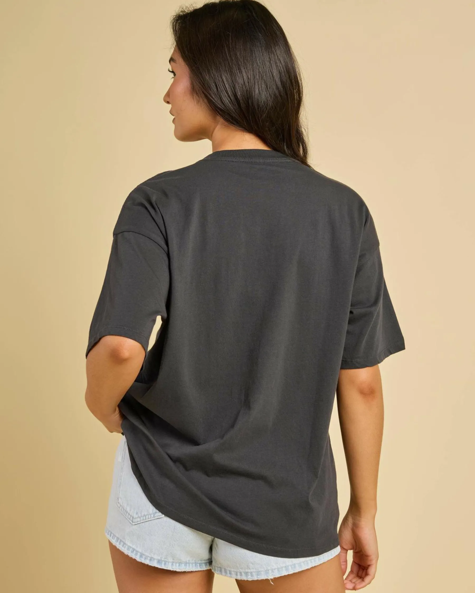 Tops*Rip Curl Hawaii Classic Heritage T-Shirt Washed Black