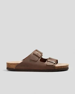 Discount Hawaii Oiled Leather Sandals Slides