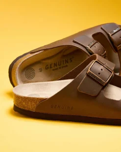 Discount Hawaii Oiled Leather Sandals Slides