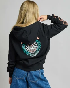 Online Heart Wreath Set Front Hoodie Women Jumpers & Hoodies