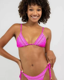 Bikinis*Topanga Heavenly Triangle Bikini Top Pink