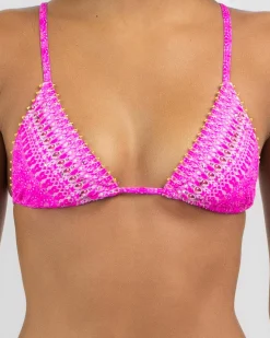 Bikinis*Topanga Heavenly Triangle Bikini Top Pink
