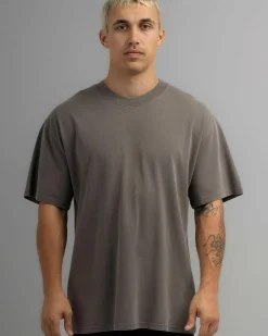 Tops & T-Shirts*AS Colour Heavy Faded T-Shirt Faded Grey