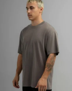 Tops & T-Shirts*AS Colour Heavy Faded T-Shirt Faded Grey