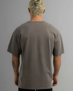 Tops & T-Shirts*AS Colour Heavy Faded T-Shirt Faded Grey