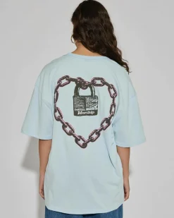 New Heavy Heart Relaxed Fit T-Shirt Women Tops