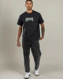 Tops & T-Shirts*Afends Heavy Petal Recycled T-Shirt Stone Black
